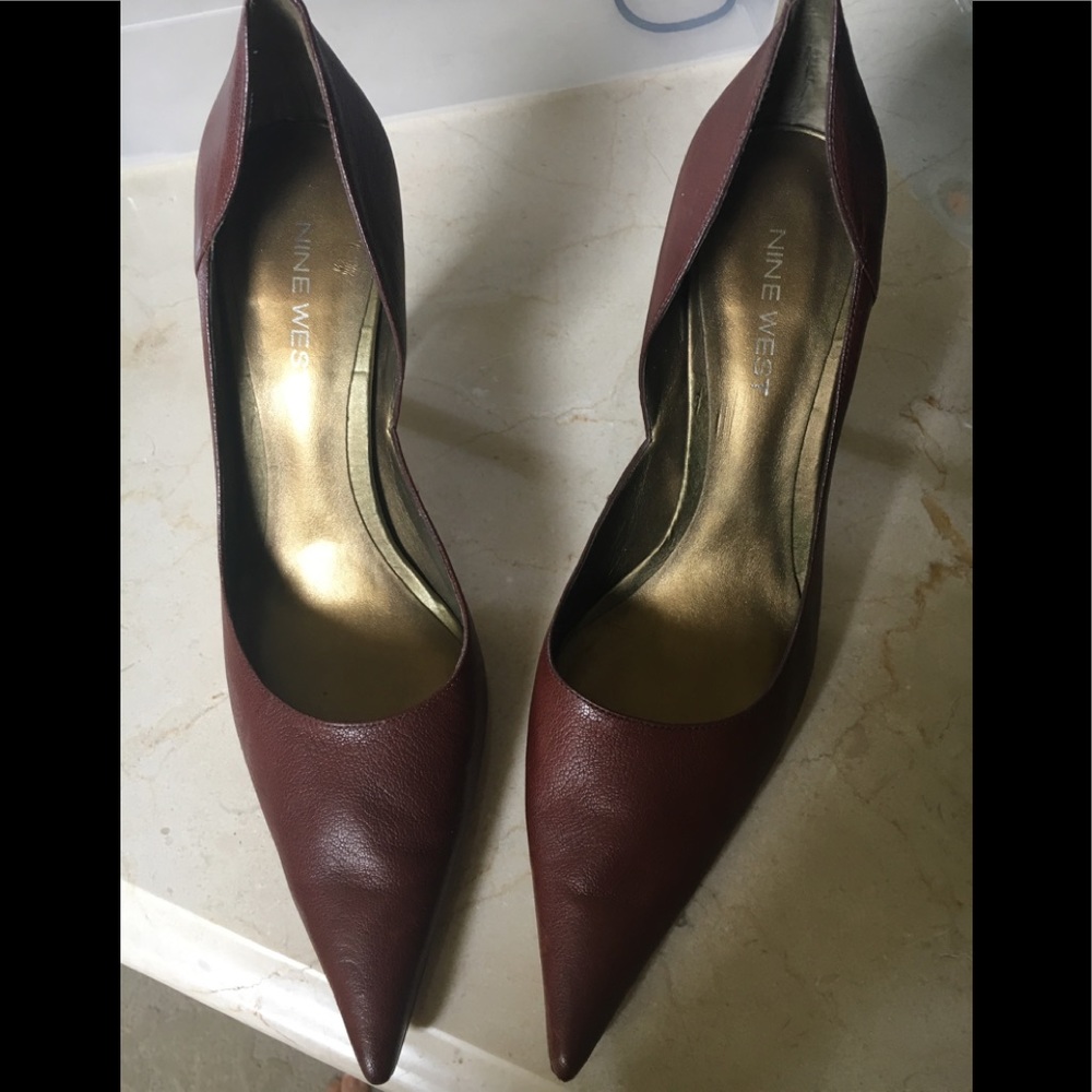 Nine West brown pumps